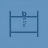 Warehouse maintenance hoist icon