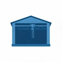 Covered staging hoist icon