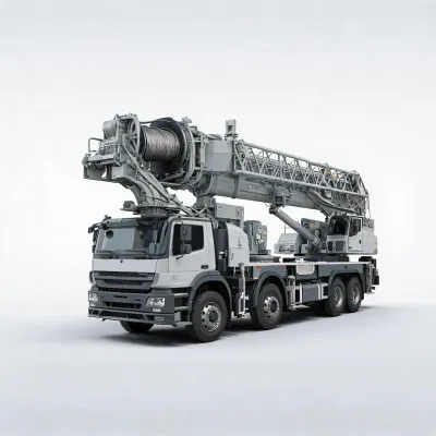 truck crane with electric winch